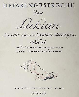 Bild Nr.1: 128-1212 Lukian.: (Erotika - Galantes)