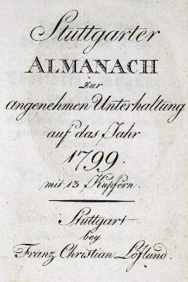 Bild Nr.2: 128-1303 Stuttgarter Almanach: (Almanache)