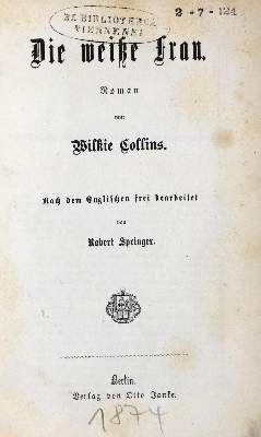 Bild Nr.1: 128-1334 Collins,W.: (Literatur und illustrierte Bücher bis 19.Jahrhundert)