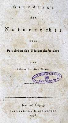 Bild Nr.1: 128-1362 Fichte,J.G.: (Literatur und illustrierte Bücher bis 19.Jahrhundert)