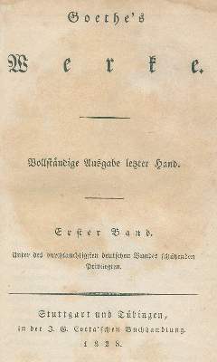 Bild Nr.2: 128-1376 Goethe,(J.W.v.).: (Literatur und illustrierte Bücher bis 19.Jahrhundert)