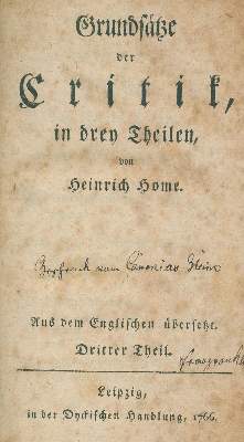 Bild Nr.1: 128-1392 Home,H.: (Literatur und illustrierte Bücher bis 19.Jahrhundert)