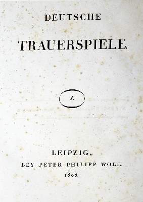 Bild Nr.1: 128-1425 Lessing,G.E.: (Literatur und illustrierte Bücher bis 19.Jahrhundert)