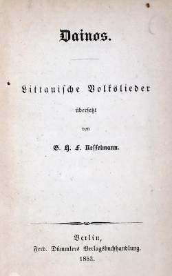 Bild Nr.1: 128-1429 Nesselmann,G.H.F.: (Litauen)