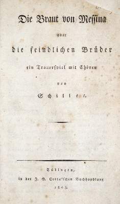 Bild Nr.1: 128-1483 Schiller,(F.)v.: (Literatur und illustrierte Bücher bis 19.Jahrhundert)