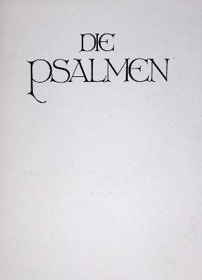 Bild Nr.1: 128-1572 Psalmen, Die.: (Ernst-Ludwig-Presse)