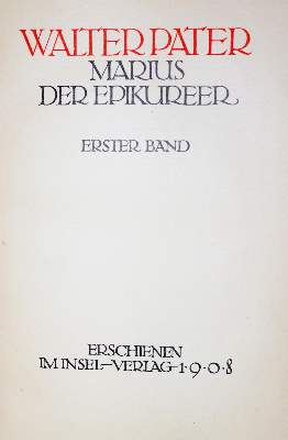 Bild Nr.1: 128-1625 Pater,W.: (Insel-Verlag)