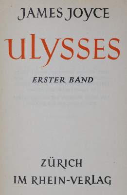 Bild Nr.1: 128-1634 Joyce,J.: (Literatur und illustrierte Bücher 20.Jahrhundert - Alte Literatur in modernen Ausgaben)