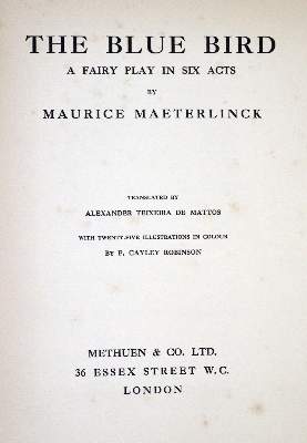 Bild Nr.1: 128-1670 Maeterlinck,M.: (Literatur und illustrierte Bücher 20.Jahrhundert - Alte Literatur in modernen Ausgaben)