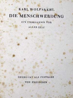 Bild Nr.1: 128-1785 Wolfskehl,K.: (Literatur und illustrierte Bücher 20.Jahrhundert - Alte Literatur in modernen Ausgaben)