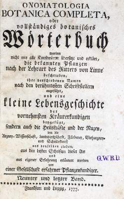 Bild Nr.1: 128-1803 (Gmelin,J.F.).: (Botanik)