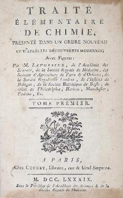 Bild Nr.1: 128-182 Lavoisier,(A.L.).: (ZZRückgänge Sgl. Prof. Büttner Teil 1 und 2)