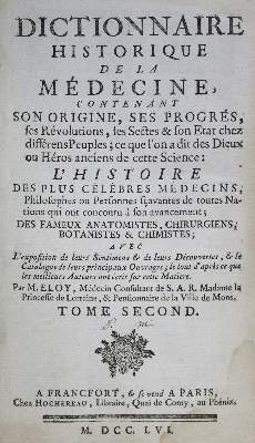Bild Nr.1: 128-1844 Eloy,(N.F.J.).: (Medizin)