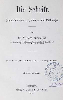 Bild Nr.1: 128-1845 Erlenmeyer,A.: (Medizin)