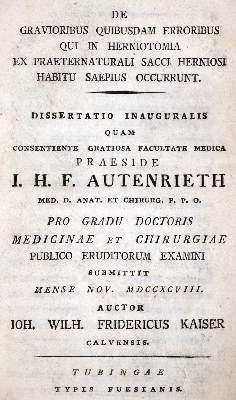 Bild Nr.1: 128-1860 Kaiser,J.W.F.: (Medizin)