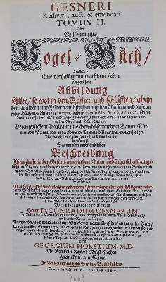 Bild Nr.1: 128-1943 Sammlung: (Zoologie, Vögel, Faksimile)