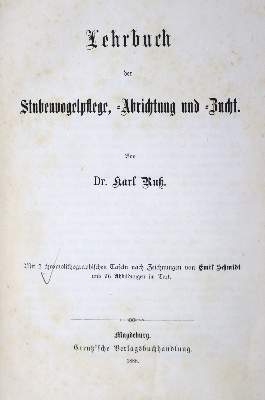 Bild Nr.1: 128-1949 Ruß,K.: (Zoologie, Vögel)