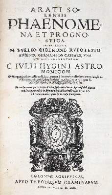Bild Nr.1: 128-2015 Aratus Solensis.: (Verschiedene Gebiete - Varia, Astronomie)