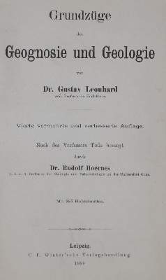 Bild Nr.1: 128-2054 Hoernes,R.: (Verschiedene Gebiete - Varia, Geologie - Mineralogie u. Paläontologie)