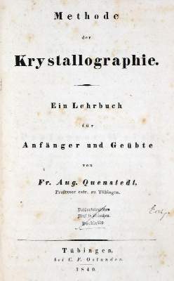 Bild Nr.1: 128-2056 Quenstedt,F.A.: (Verschiedene Gebiete - Varia, Geologie - Mineralogie u. Paläontologie)