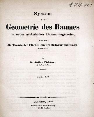 Bild Nr.1: 128-2081 Plücker,J.: (Verschiedene Gebiete - Varia, Mathematik)