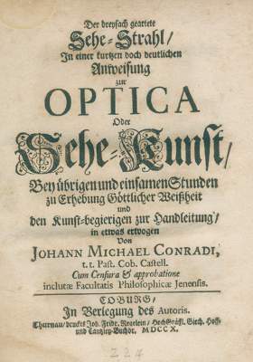 Bild Nr.1: 128-2088 Conradi,J.M.: (Verschiedene Gebiete - Varia, Optik)