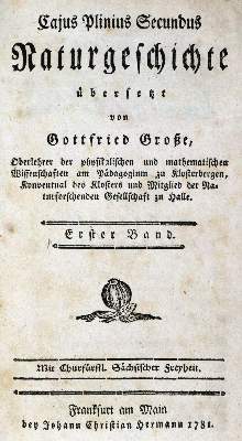Bild Nr.1: 128-2098 Plinius Secundus,C.: (Verschiedene Gebiete - Varia)