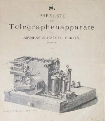 Bild Nr.1: 128-2111 Siemens & Halske.: (Verschiedene Gebiete - Varia, Telegraphie - Telephonie)