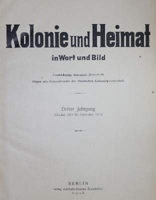 Bild Nr.1: 128-2123 Sammlung: (Afrika, Kolonien)