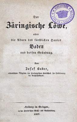 Bild Nr.1: 128-2178 Bader,J.: (Deutschland, Baden)