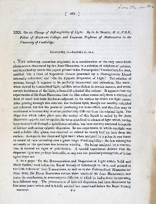 Bild Nr.2: 128-233 Stokes,G.G.: (ZZRückgänge Sgl. Prof. Büttner Teil 1 und 2)