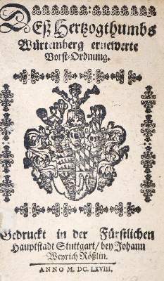 Bild Nr.2: 128-2349 Forstordnung.: (Deutschland, Württemberg)