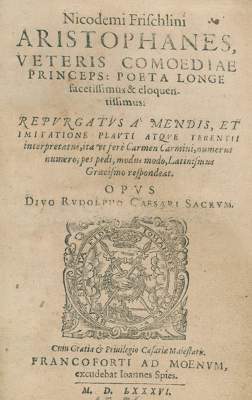 Bild Nr.1: 128-251 Aristophanes.: (Alte Drucke, Handschriften und Theologie)