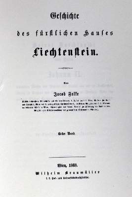 Bild Nr.1: 128-2549 Falke,J.v.: (Verschiedene Länder - Geschichte, Liechtenstein)