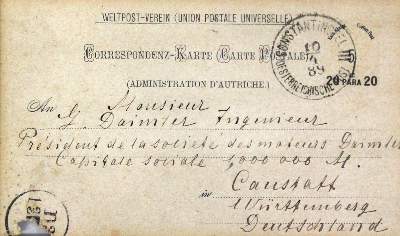 Bild Nr.1: 128-2627 Daimler, Gottlieb,: (Autographen)