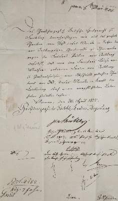 Bild Nr.1: 128-2643 Müller, Friedrich von,: (Autographen)