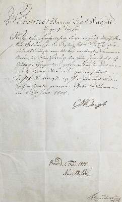 Bild Nr.1: 128-2658 Voigt, Christian Gottlob von,: (Autographen)