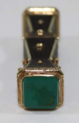 Bild Nr.3: 128-2710 Petschaft, Ebenholz,: (Varia)