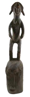 Bild Nr.1: 128-2743 Ibo Nigeria Tanzaufsatz.: (Afrika, Masken)