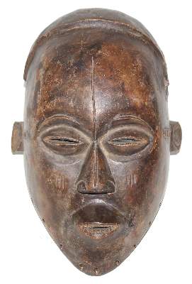Bild Nr.1: 128-2779 Tschokwe große alte: (Afrika, Sammlung Wolfgang Nerlich, Masken)