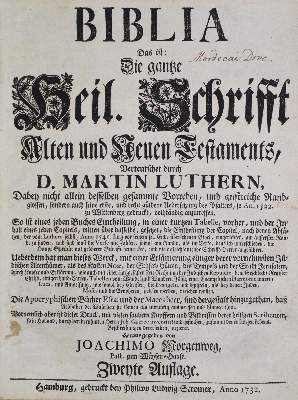 Bild Nr.1: 128-280 Biblia germanica.: (Bibeln)