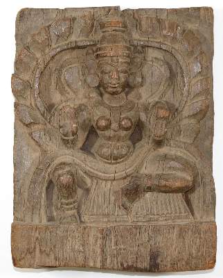 Bild Nr.1: 128-2812 Shiva Indien Holzpaneel.: (Asiatika)