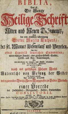 Bild Nr.1: 128-283 Biblia germanica.: (Bibeln)