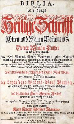 Bild Nr.1: 128-284 Biblia germanica.: (Bibeln)