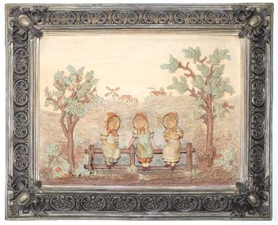 Bild Nr.1: 128-2873 Johann Maresch Wandbild.: (Porzellan u. Keramik, Fayencen)