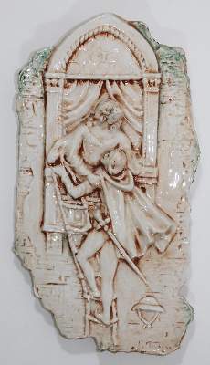 Bild Nr.3: 128-2873 Johann Maresch Wandbild.: (Porzellan u. Keramik, Fayencen)