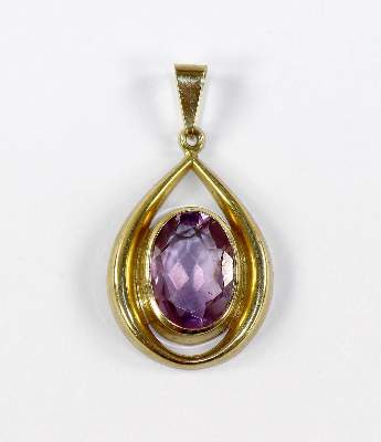 Bild Nr.1: 128-2887 Amethystanhänger: (Schmuck, Anhänger)