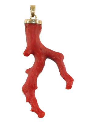 Bild Nr.1: 128-2891 Antikes Korallenamulett.: (Schmuck, Anhänger)
