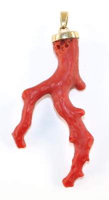 Bild Nr.2: 128-2891 Antikes Korallenamulett.: (Schmuck, Anhänger)