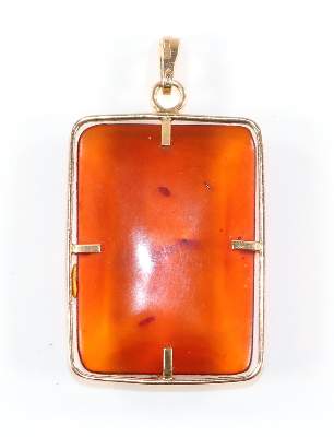 Bild Nr.2: 128-2895 Bernsteinanhänger: (Schmuck, Anhänger)